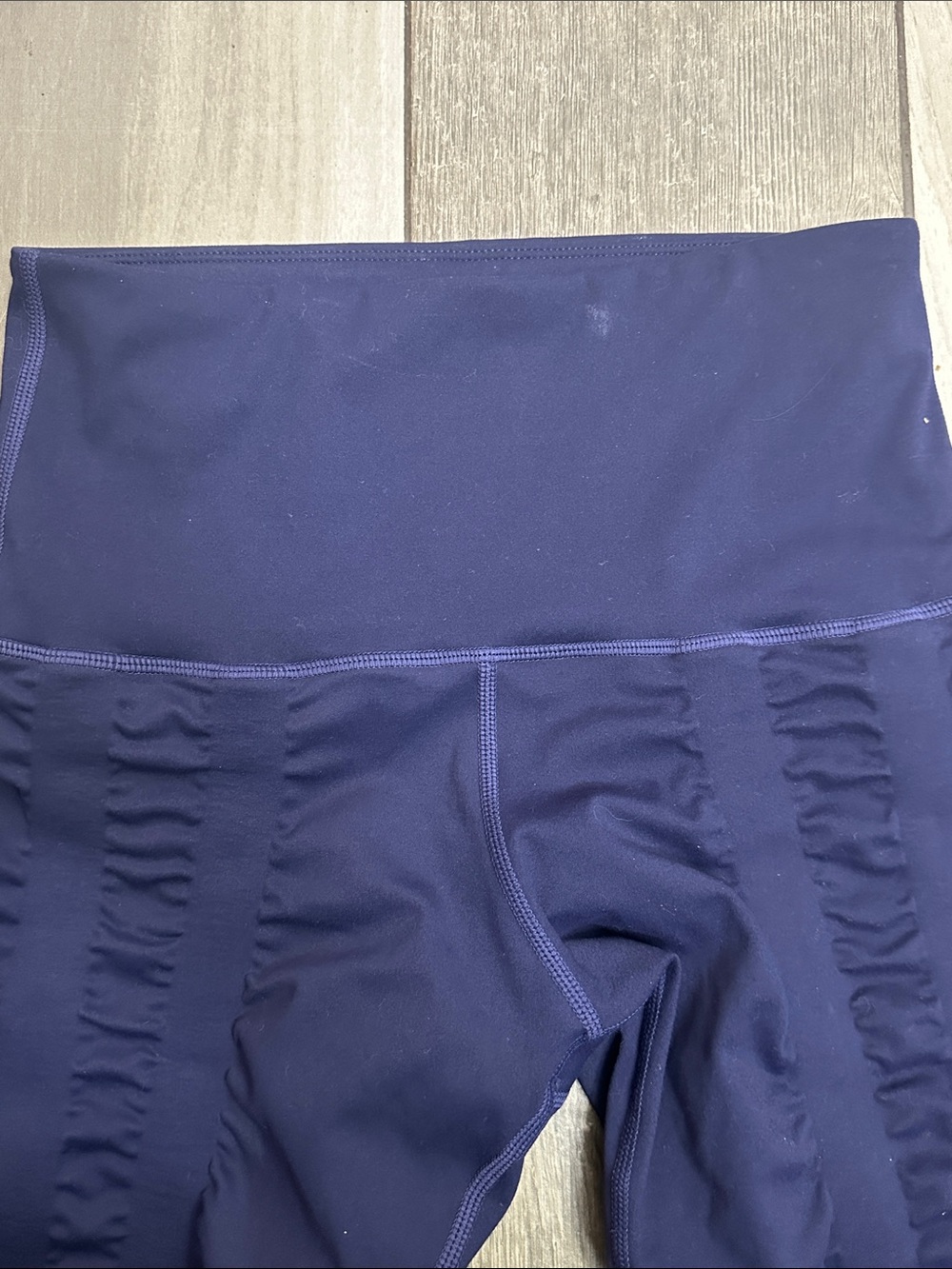 Sweetflexx Compression Leggings Navy High Rise Cropped Resistance Women's Size 6 - Picture 4 of 10